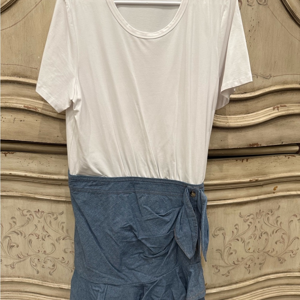 Veronica Beard casual denim shirt dress